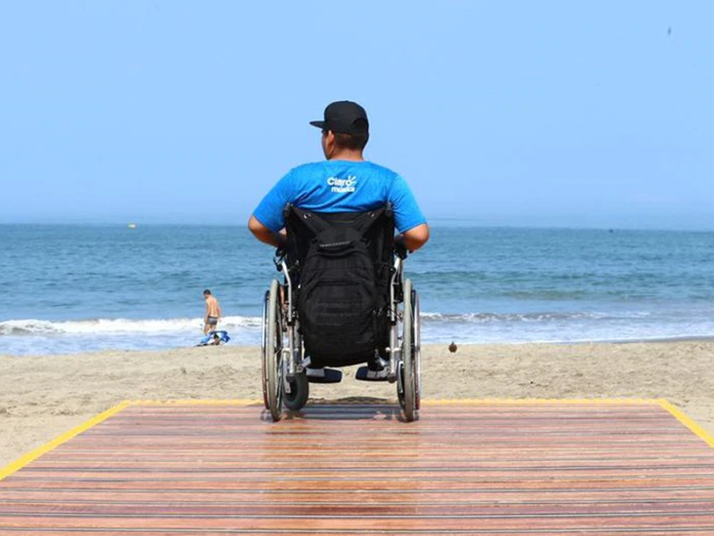 Playa inclusiva en la Costa Atlántica
